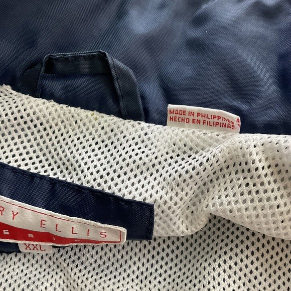 Vintage 90s Perry Ellis Mens XXL Red White Blue Windbreaker  Full Zip Jacket - Picture 13 of 16